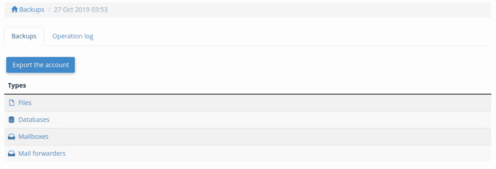 backup restore